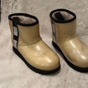 UGG Gold and Black Waterproof Boots